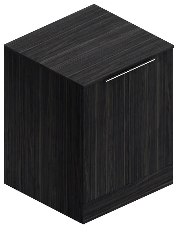 Mobile coprilavatrice Jnka 2 ante in truciolare legno noce P 66 x L 70 x H 91 cm