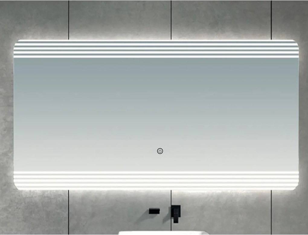 Brilagi - Specchio da bagno LED MELZO LED/28W/230V 60x80 cm IP44 CRI 90 dimmerabile + CCT