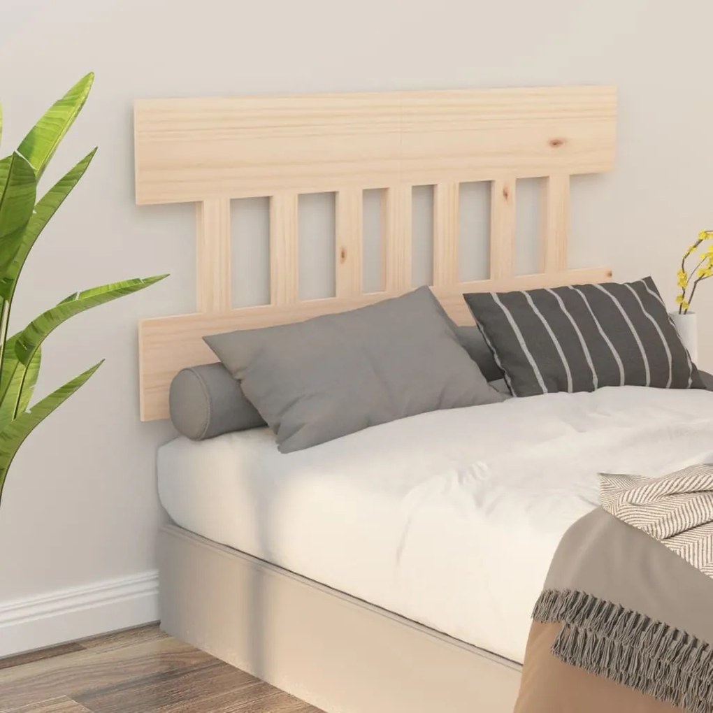 Testiera Per Letto 183,5x3x81 Cm İn Legno Massello Di Pino /