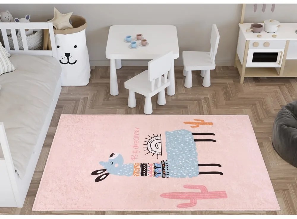 Tappeto per bambini rosa lavabile 160x230 cm Big Dreamer Camel – Vitaus