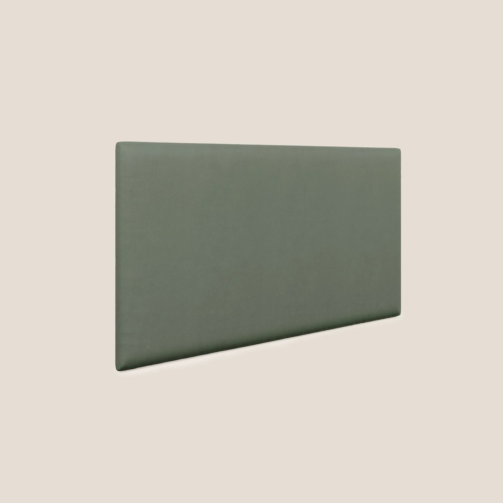Testata pannello a muro piccola di varie dimensioni in microfibra smacchiabile T11 verde