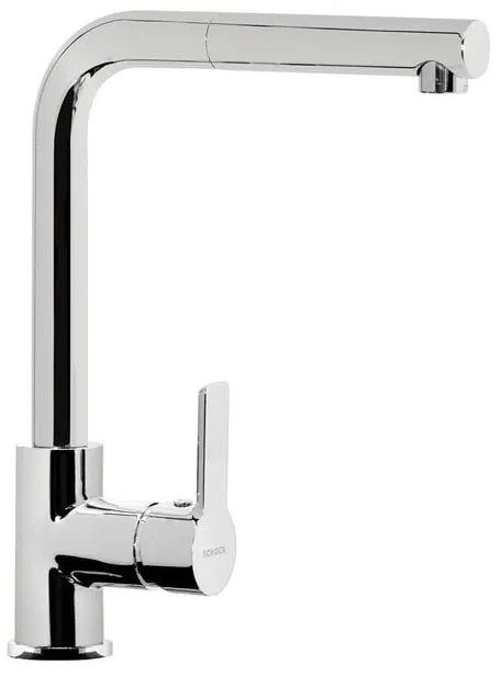 Rubinetto da cucina con doccetta a l Aquatown argento cromato SCHOCK