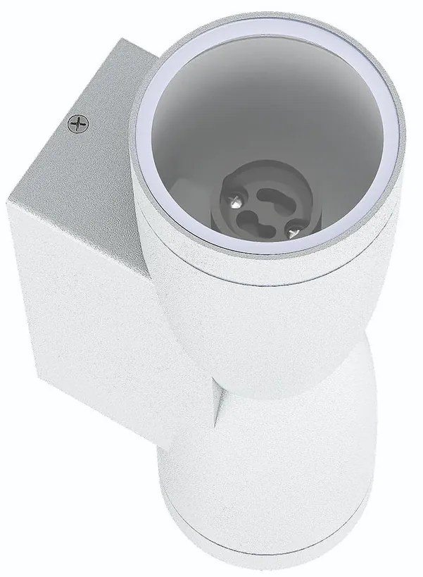 Applique Conica a Clessidra Bidirezionale IP65 GU10 - Bianca