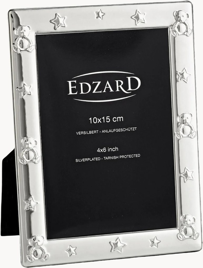 Cornice portafoto placcata in argento Paula