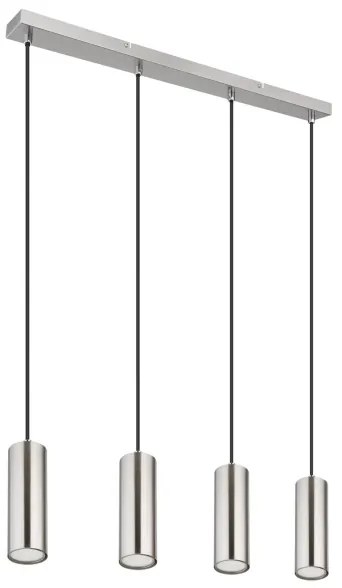 Globo 57911-4H - Lampadario a sospensione con filo ROBBY 4xGU10/35W/230V cromo opaco