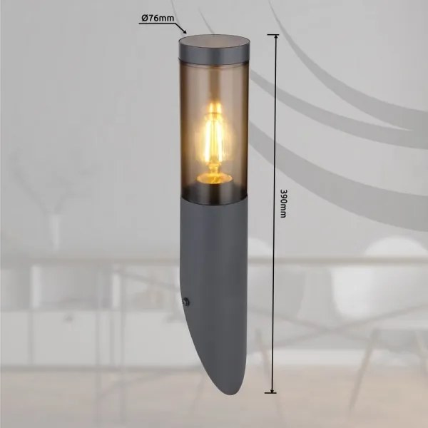 Globo 3157SA - Applique da esterno BOSTON 1xE27/60W/230V IP44