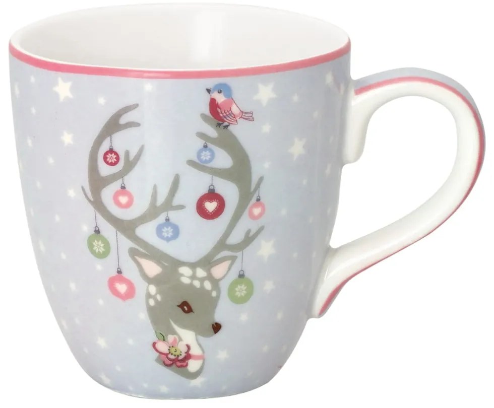 Tazza in gres blu per bambini, 200 ml Dina - Green Gate