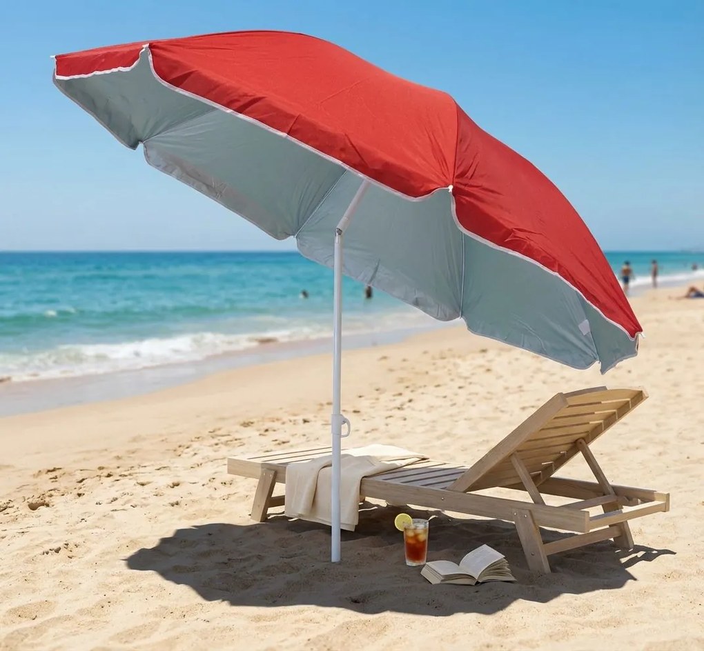 Ombrellone Spiaggia Nylon Protezione Uv Diametro 1,8 M colore CASUALE