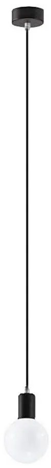 Lampadario a sospensione con filo EDISON 1xE27/60W/230V nero
