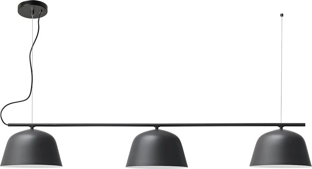 Lampada da soffitto APP1478-3CP BLACK