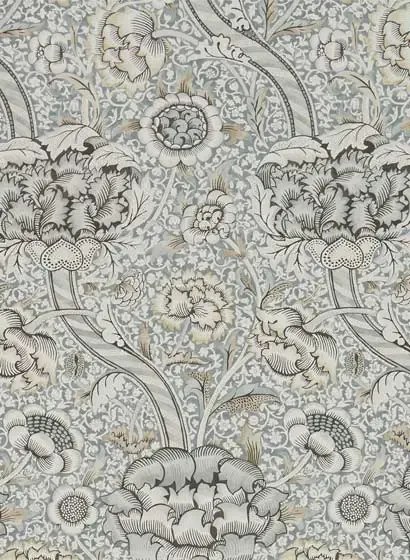 Morris & Co Carta da parati Wandle - Grey/ Stone