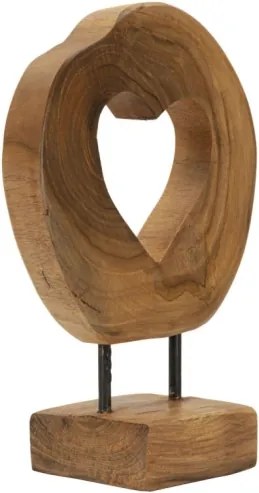 Scultura Hasi In Teak Ric. Cm 20X10X28 (Pezzi Unici - Non Rip. In Serie)