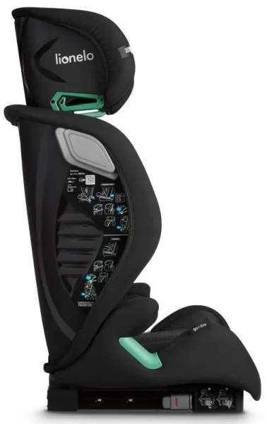 Lionelo - Seggiolino auto IGO i-Size 100-150 cm Nero Carbonio