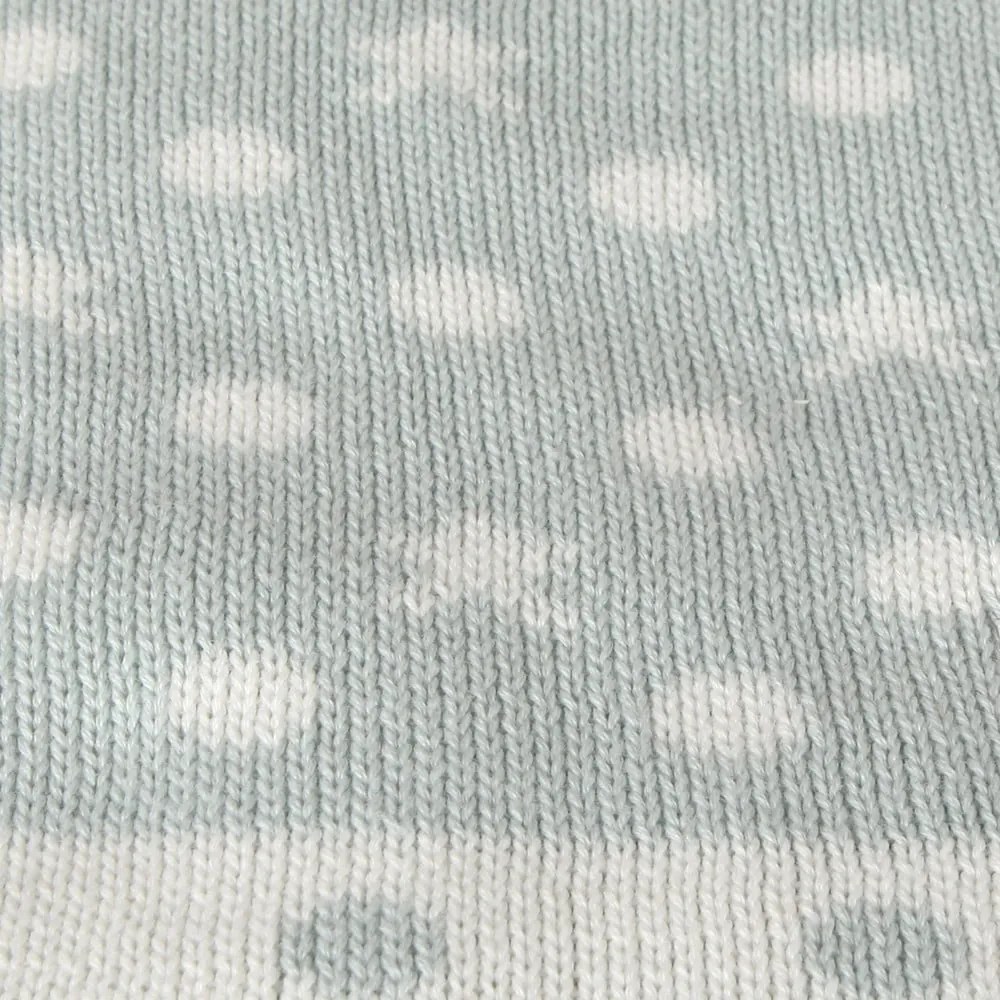 Coperta Baby Baby Dots in cotone azzurro, 90 x 90 cm - Homemania Decor