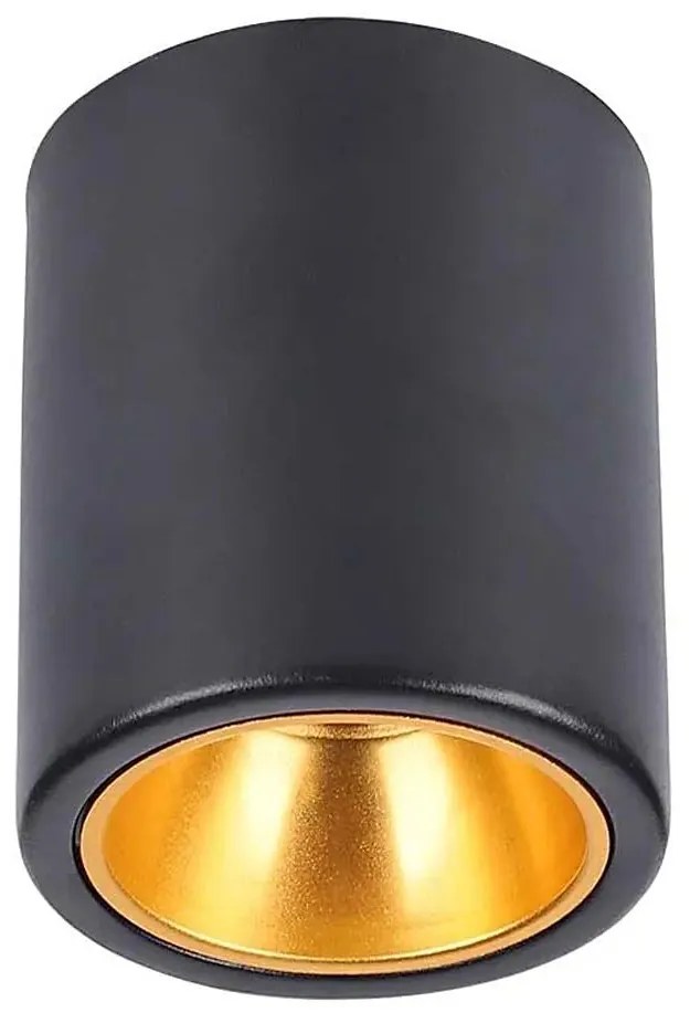 Luce Spot 1xGU10/35W/230V tondo nero