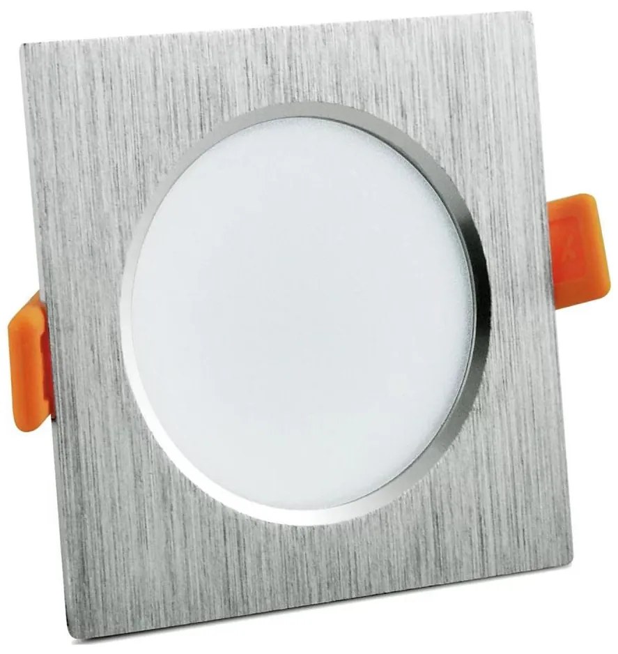 Lampada LED da incasso VENUS LED/7W/230V argento squadrato
