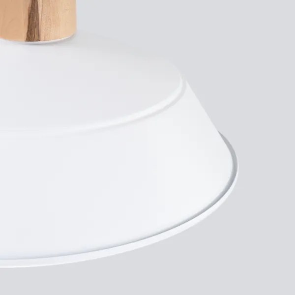 Sollux SL.1321 - Lampadario a sospensione con filo FANO 1xE27/15W/230V diametro 34 cm bianco