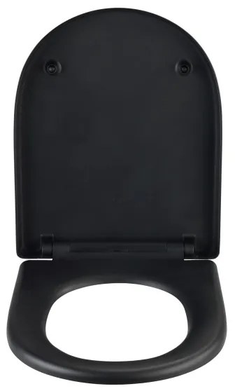 WENKO 24989100-WC sedile per WC EXCLUSIVE 36,5x45 cm nero/argento