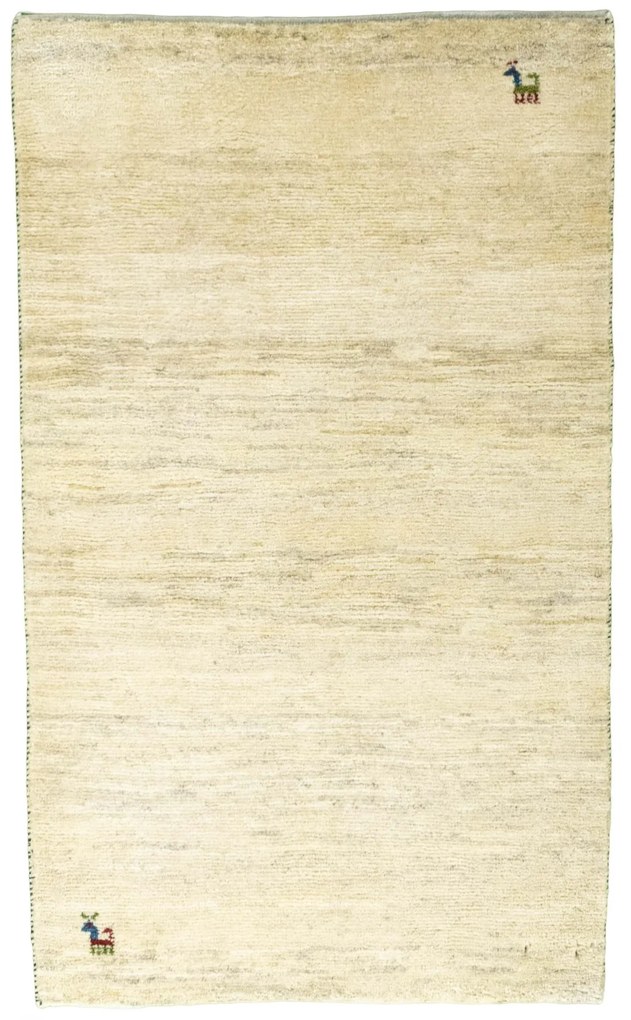 Gabbeh Tappeto 130x80 Beige (Iran) Annodato A Mano