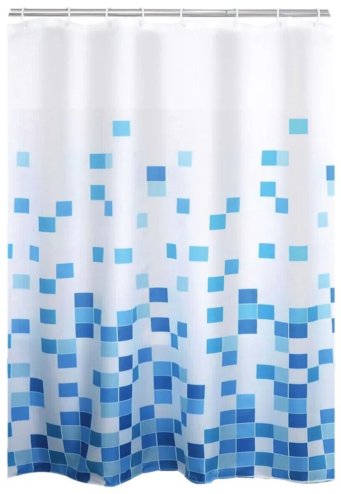 Tenda Da Doccia Cubes İn Tessuto /