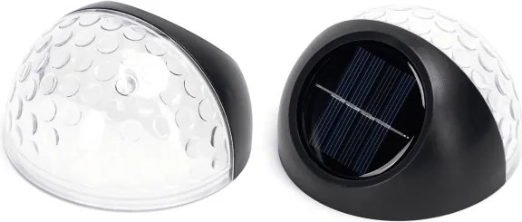 Aigostar - Applique a LED solare LED/2W/1,2V nero 2700K IP44