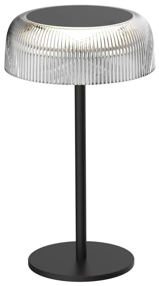 Lampada da tavolo LED dimmerabile TRYPOLIS LED/2W/5V USB 1800 mAh IP44 nero