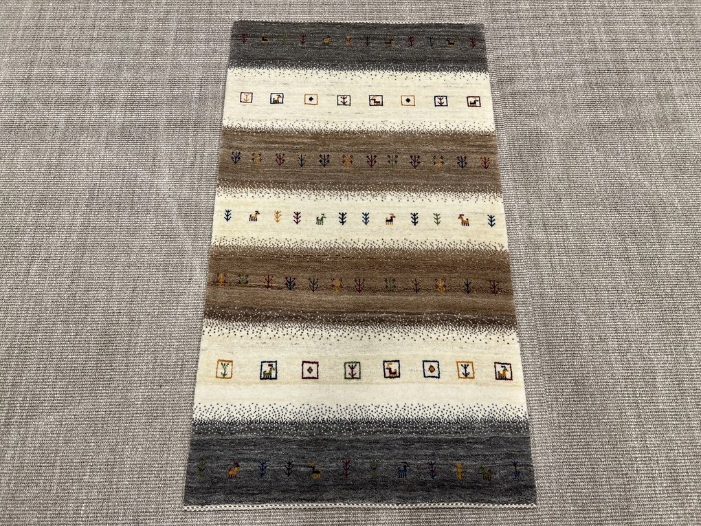 Loribaft Tappeto 140x80 Beige (Iran) Annodato A Mano
