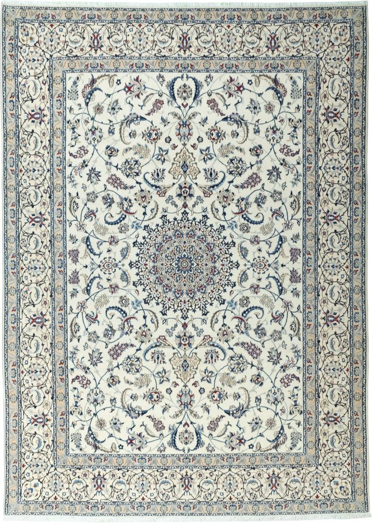 Nain Tappeto persiano 350x250 Beige (Iran) Annodato A Mano