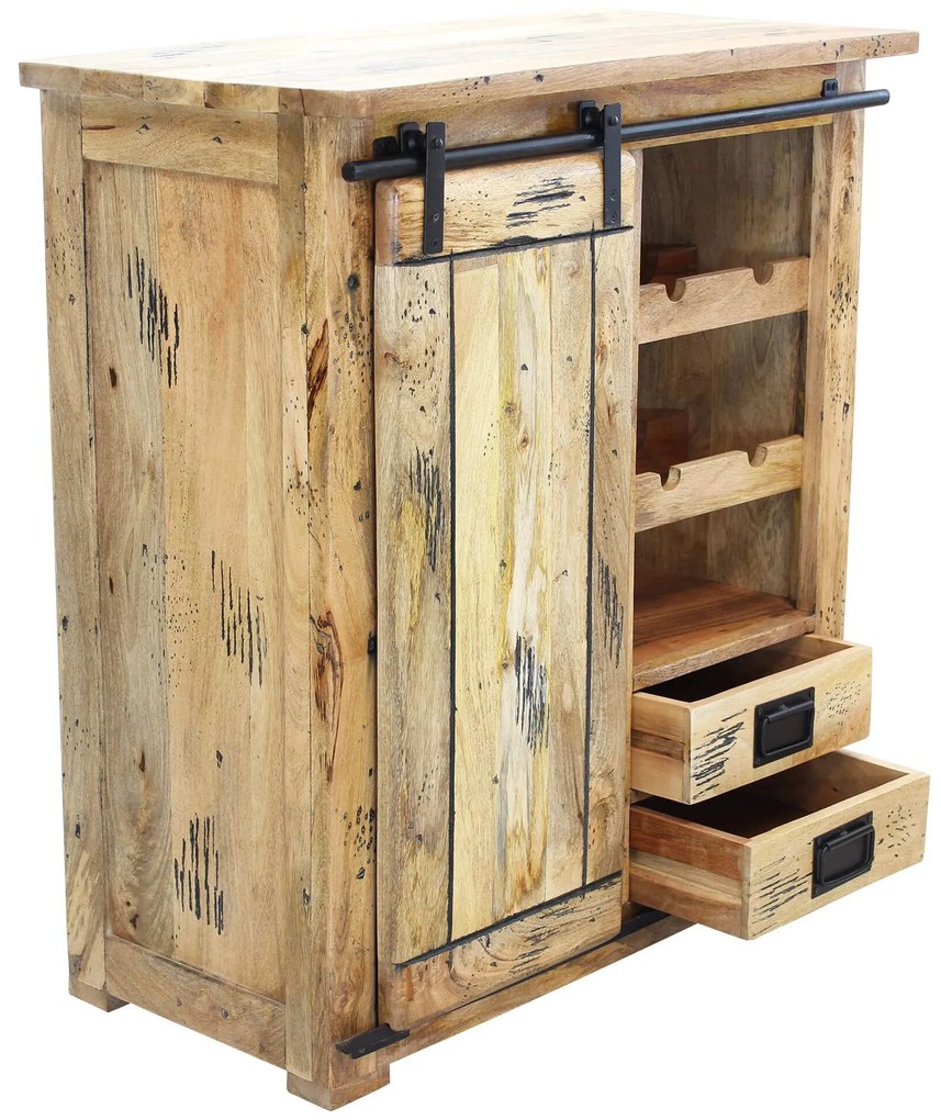BEILY - portabottiglie legno di mango