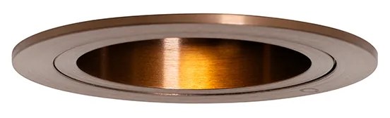 Set di 6 faretti da incasso bronzo scuro rotondi orientabili - Chuck