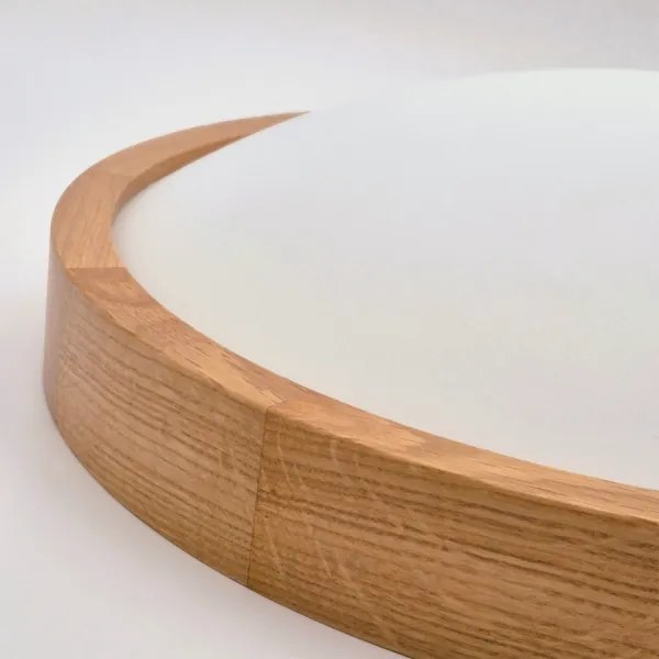 Brilagi-LED Plafoniera dimmerabile CARVALHO SLIM 3xE27/9W/230V Wi-Fi rovere Ø47 cm