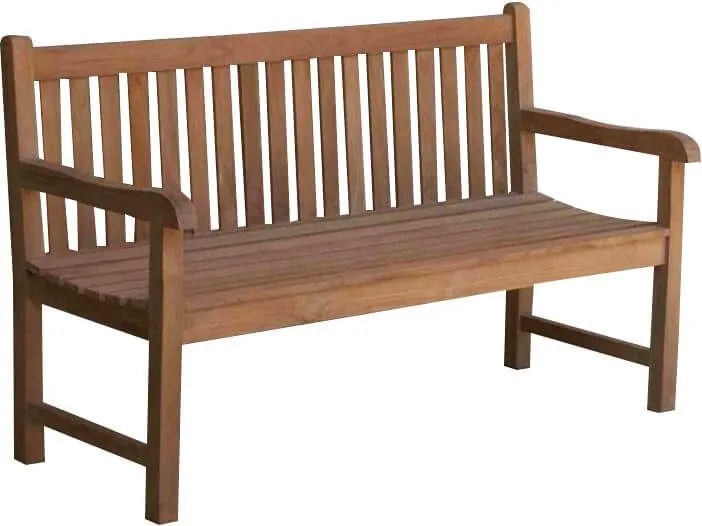 LIGULA - panca da giardino in legno di teak 3 posti