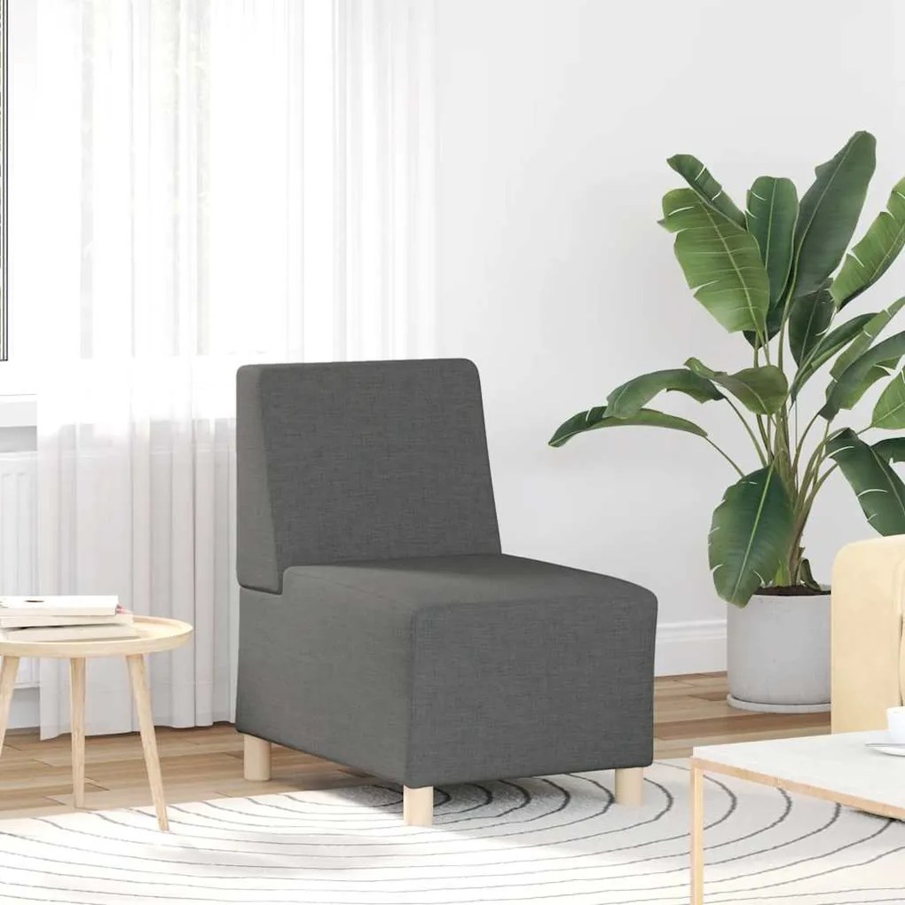 Divano Sedia Grigio Scuro 55 Cm İn Tessuto /