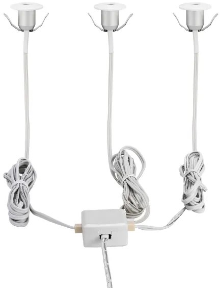 Eglo 97079 - Lampada LED da incasso per bagni CHANGO 3xLED/1W/230V IP44