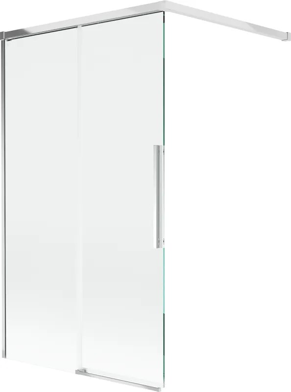 Mexen Rox parete per vasca da bagno a 2 ante scorrevoli 120 x 150 cm, trasparente, cromo - 8C9-120-003-01-00