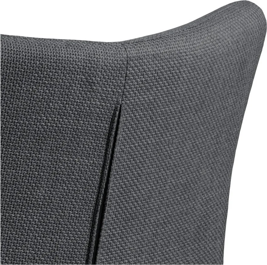 Set di sedie da pranzo grigio scuro in imbottito con braccioli 2 pz Laura – Actona