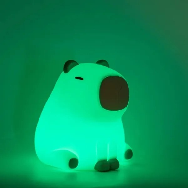 Lampada per bambini LED RGBW Dimmerabile LED/1W/5V USB 1200 mAh capybara