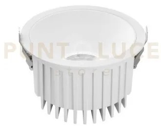 Incasso quantum r30da bianco 30w 4500 cct 3000k-4000k ip44 16x9,6cm