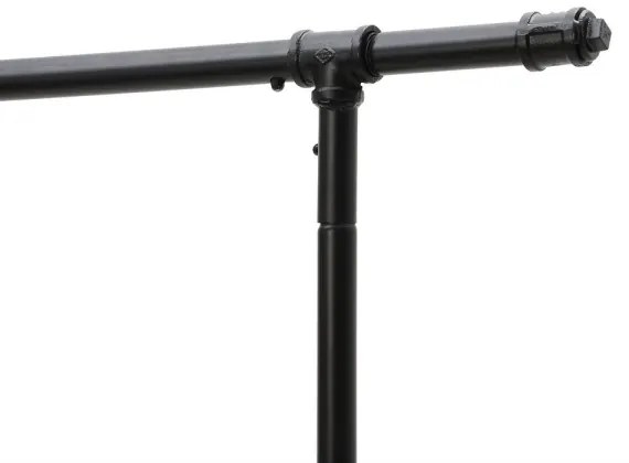 Appendiabiti a piantana mobile LINEA, nero