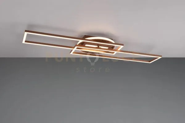 Twister plafoniera led  30w 4500lm, 2700 - 6000k rettangolare caffe...