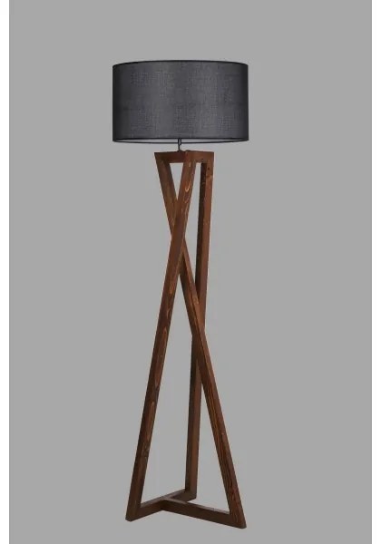 Lampada da terra MACKA 1xE27/60W/230V nero/marrone