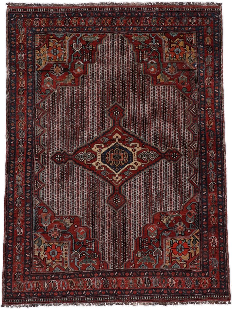 Gashghai Tappeto 180 x 130 Marrone (Iran) Annodato A Mano
