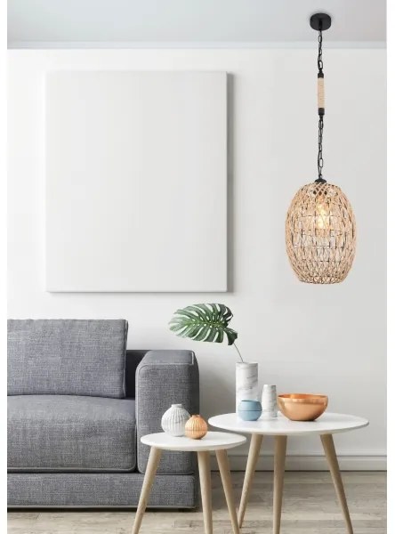 Globo 15670H - Lampadario su catena HALIA 1xE27/60W/230V