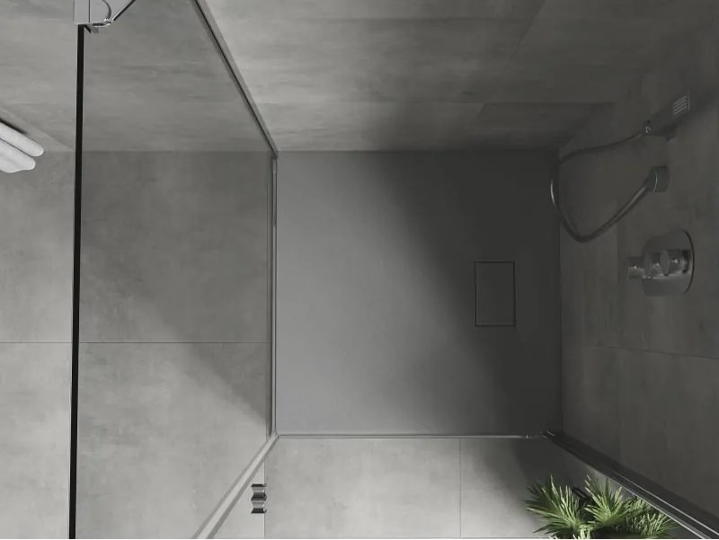 Mexen Hugo piatto doccia quadrato SMC 80 x 80 cm, grigio - 42618080