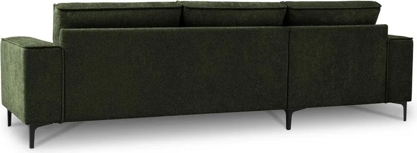 Divano angolare verde (con penisola a sinistra/con chaise lounge) con rivestimento in ciniglia Copenhagen – Scandic