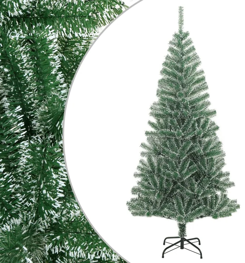 Albero Di Natale Artificiale Con Neve Fioccata Verde 240 Cm /
