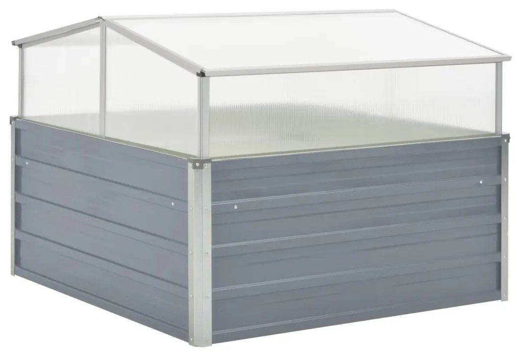 Serra 100x100x85 Cm İn Acciaio Zincato Grigio /