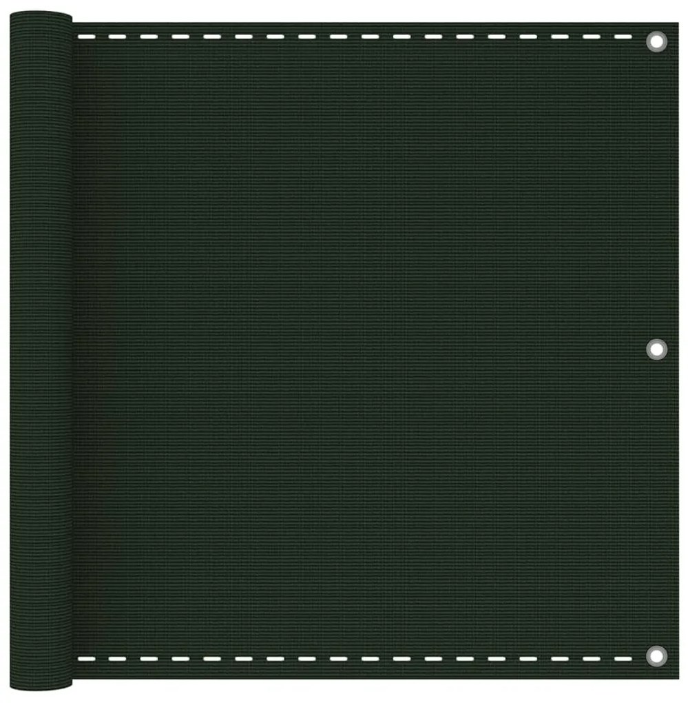 Paravento Da Balcone Verde Scuro 90x300 Cm İn Hdpe /
