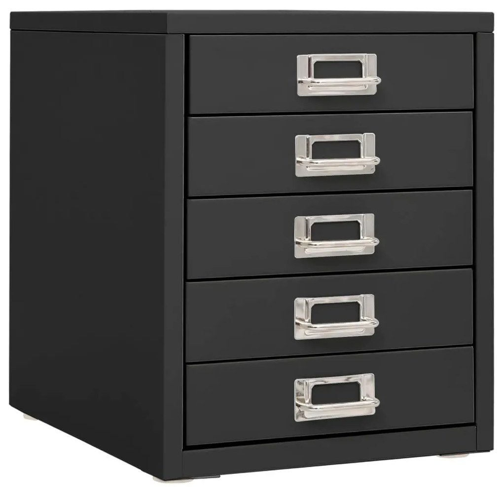 Armadio Per Ufficio Antracite 28x35x35 Cm İn Metallo /