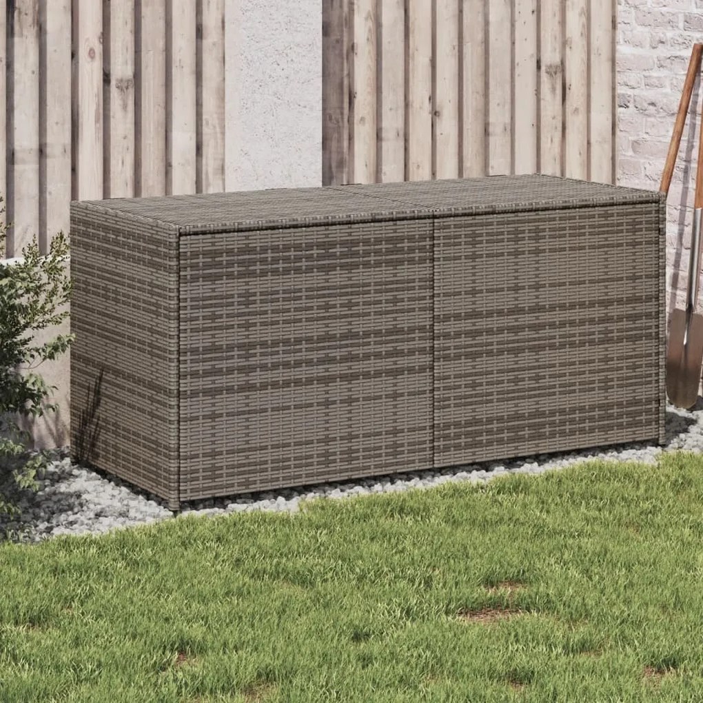 Contenitore Da Giardino Grigio 283l İn Polyrattan /